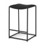 Mercana Taniel Black Leather w/ Black Metal Counter Stool