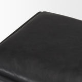 Mercana Taniel Black Leather w/ Black Metal Counter Stool