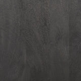 Mercana Sloan 80.5H Black Wood W/Black Metal Frame Arched Cabinet