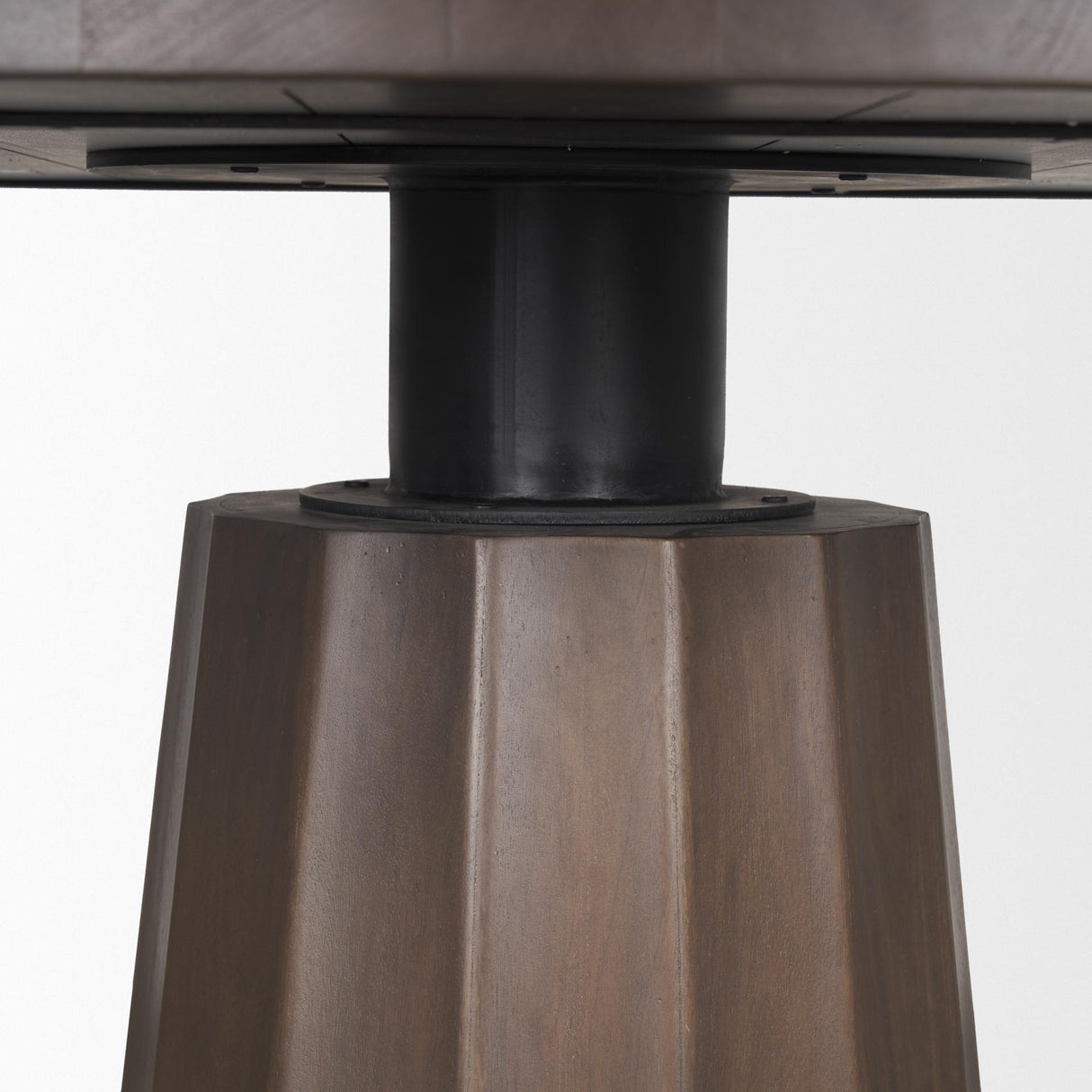 Mercana Swanson 60" Dark Brown Wood Round Pedestal Dining Table