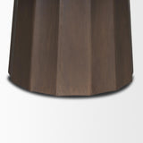 Mercana Swanson 60" Dark Brown Wood Round Pedestal Dining Table