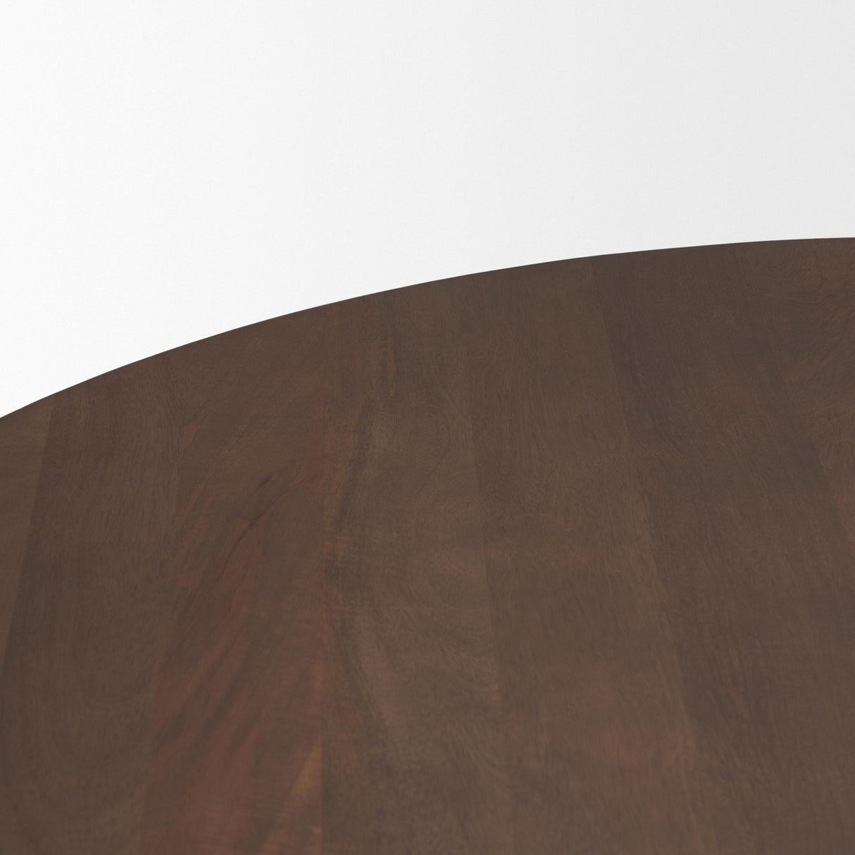 Mercana Swanson 60" Dark Brown Wood Round Pedestal Dining Table