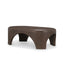 Mercana Shima Oval Dark Brown Wood w/ Arched Legs Coffee Table