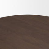 Mercana Shima Oval Dark Brown Wood w/ Arched Legs Coffee Table