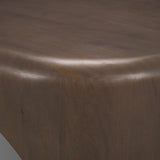 Mercana Shima Oval Dark Brown Wood w/ Arched Legs Coffee Table