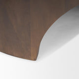 Mercana Shima Round Dark Brown Wood W/Arched Legs Coffee Table