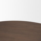 Mercana Shima Round Dark Brown Wood W/Arched Legs Coffee Table