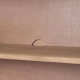 Mercana Sorina Reverse Fluted Light Brown Wood Accent Cabinet