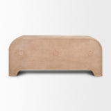 Mercana Sorina Reverse Fluted Light Brown Wood Sideboard