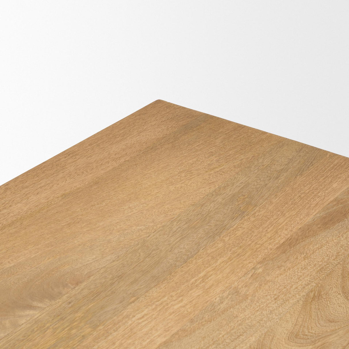 Mercana Tarro 84" Rectangular Light Brown Wood w/ Geometrical Base Dining Table