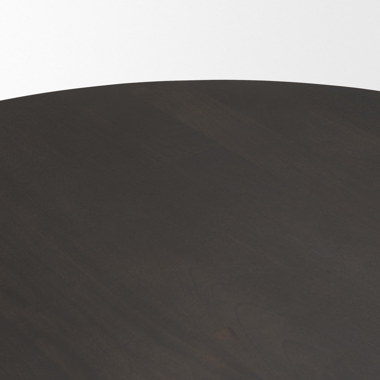 Mercana Tarro 60" Round Textured Espresso Wood w/ Geometrical Base Dining Table