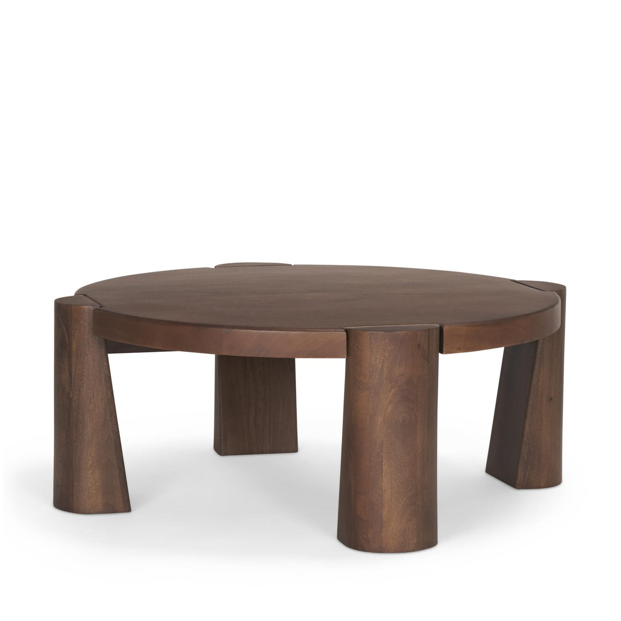 Mercana Tammar Round Wood w/ Tapered Legs Coffee Table