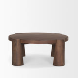 Mercana Tammar Round Wood w/ Tapered Legs Coffee Table