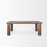 Mercana Tammar Rectangular Brown Wood w/ Tapered Legs Dining Table