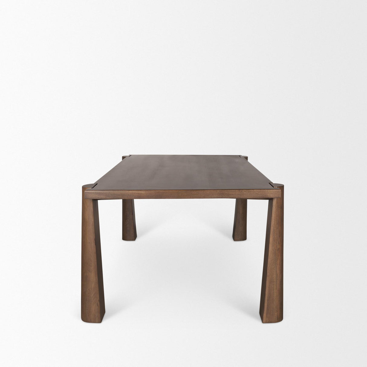Mercana Tammar Rectangular Brown Wood w/ Tapered Legs Dining Table