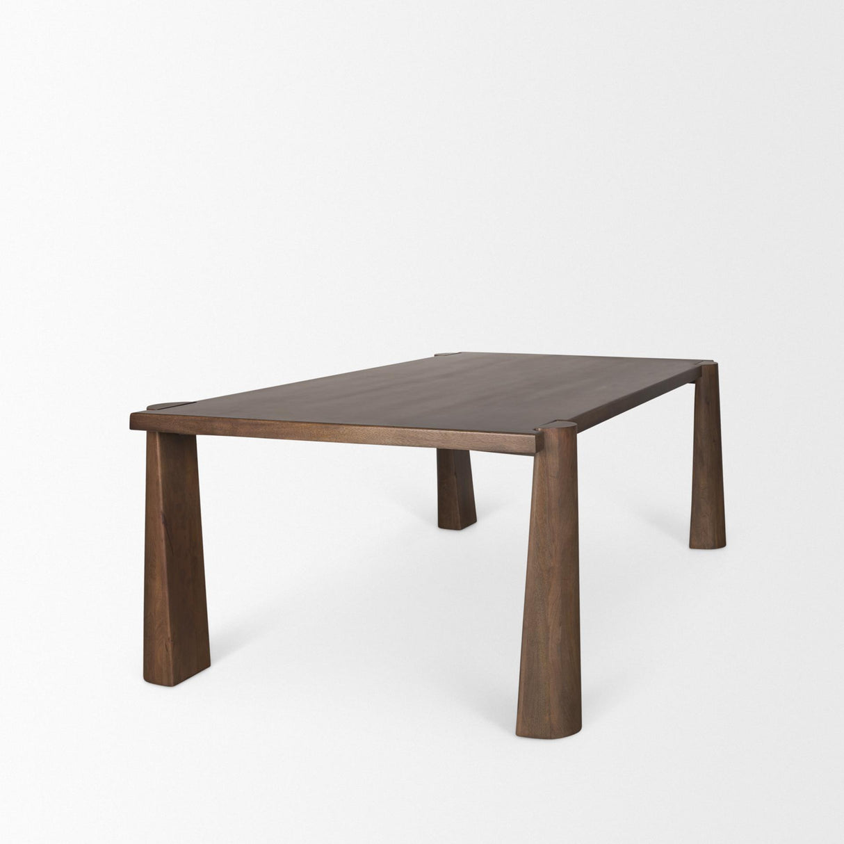 Mercana Tammar Rectangular Brown Wood w/ Tapered Legs Dining Table