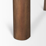 Mercana Tammar Rectangular Brown Wood w/ Tapered Legs Dining Table