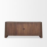 Mercana Tammar Brown Wood 4-Door Sideboard