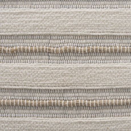 Mercana Taimo White Washed Light Brown Wood w/ Striped Fabric Seat Bench