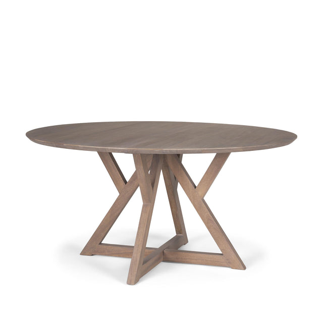 Mercana Jennings 60" Light Brown Wood Dining Table
