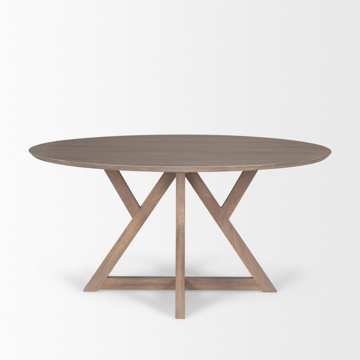 Mercana Jennings 60" Light Brown Wood Dining Table