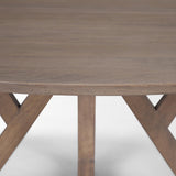 Mercana Jennings 60" Light Brown Wood Dining Table