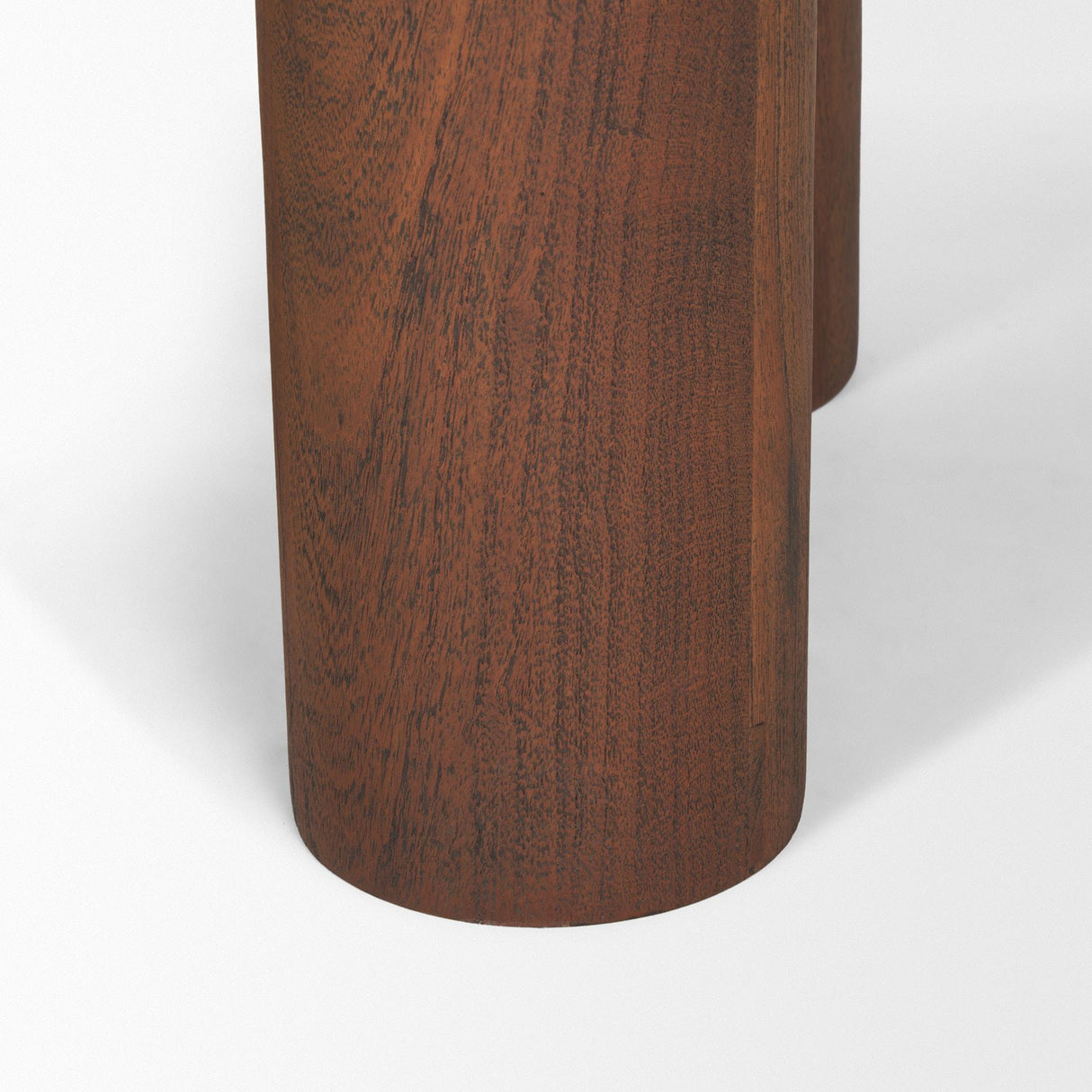 Mercana Sonel Pedestal Medium Dark Brown Acacia Wood Foyer Table