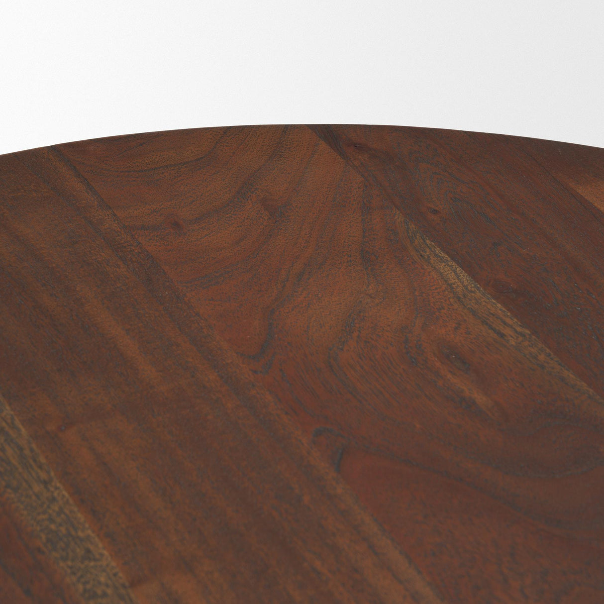 Mercana Sonel Pedestal Medium Dark Brown Acacia Wood Foyer Table