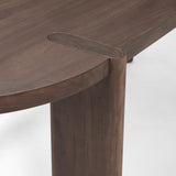 Mercana Sohan Dark Elm Wood Oval Dining Table