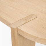 Mercana Sohan Light Brown Wood Oval Dining Table