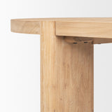 Mercana Sohan Light Brown Wood Oval Dining Table