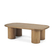 Mercana Tavi Rectangular Natural Brown w/ Column Legs Coffee Table