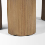 Mercana Tavi Rectangular Natural Brown w/ Column Legs Coffee Table