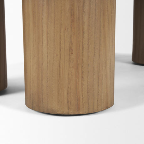 Mercana Tavi Rectangular Natural Brown w/ Column Legs Coffee Table