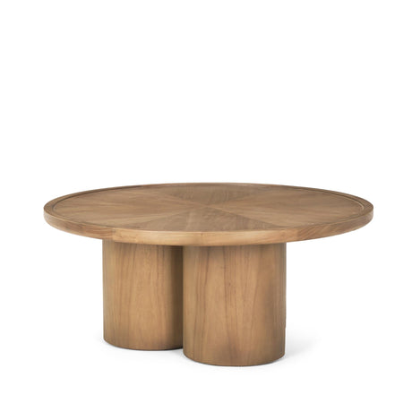 Mercana Tavi Medium Brown Round Coffee Table