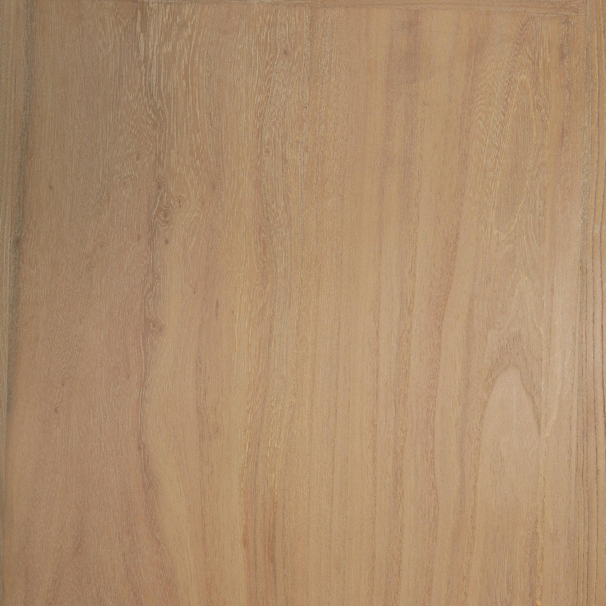 Mercana Callum Light Brown Elm Wood w/ Glass Doors Arched Curio Cabinet