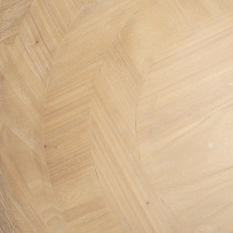 Mercana Taylin Light Brown Wood Round Coffee Table