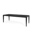 Mercana Teva Black Wood Rectangular 92" Dining Table
