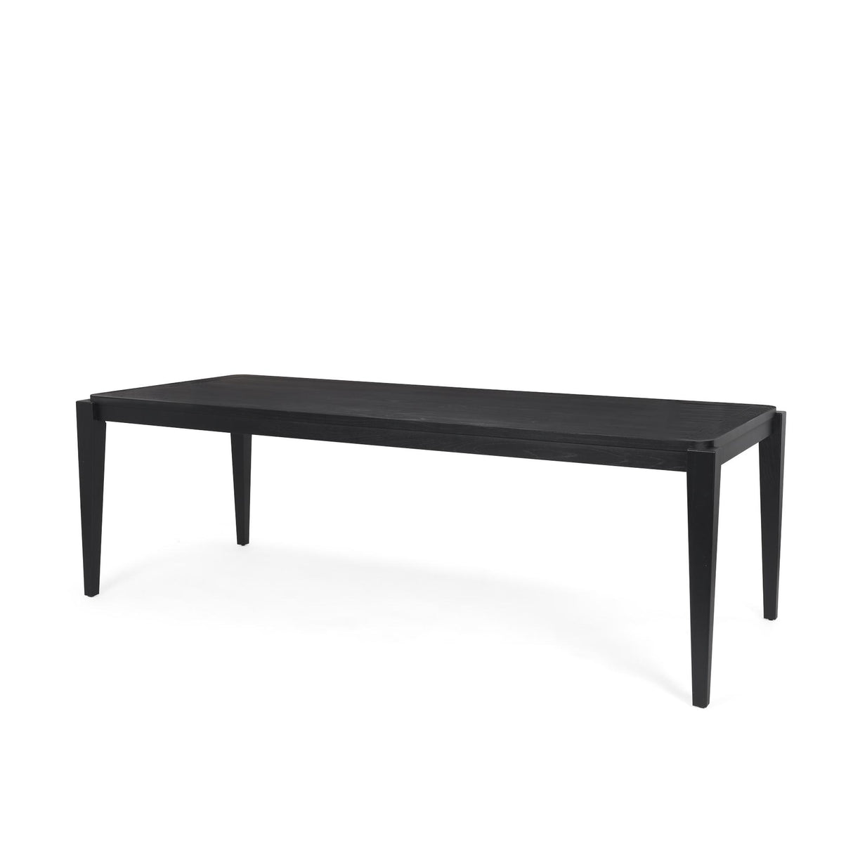 Mercana Teva Black Wood Rectangular 92" Dining Table