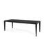 Mercana Teva Black Wood Rectangular 92" Dining Table