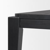 Mercana Teva Black Wood Rectangular 92" Dining Table