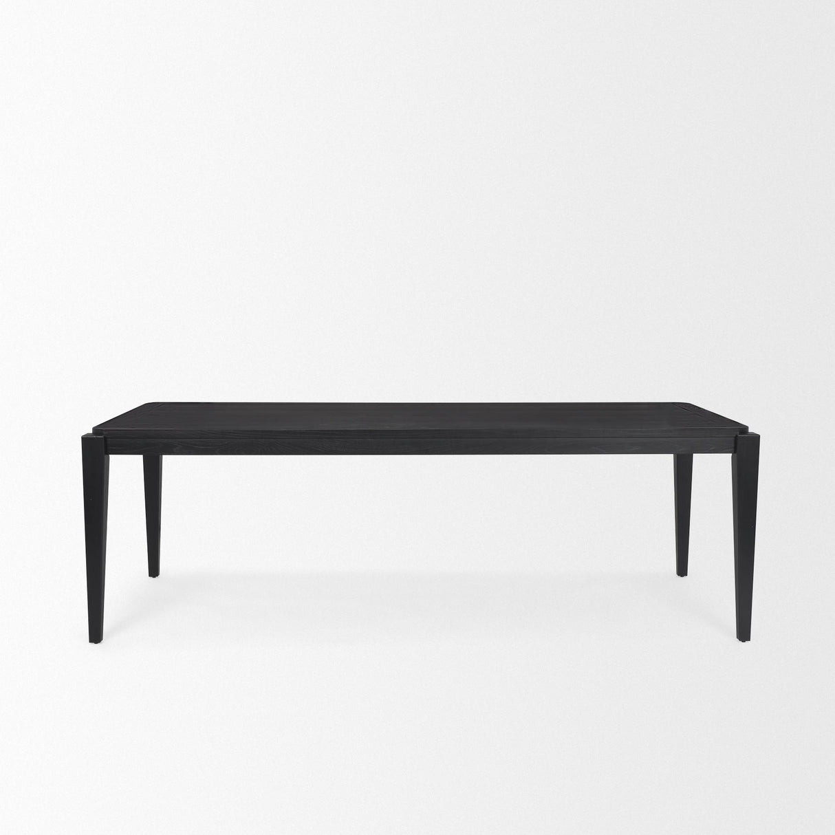 Mercana Teva Black Wood Rectangular 92" Dining Table