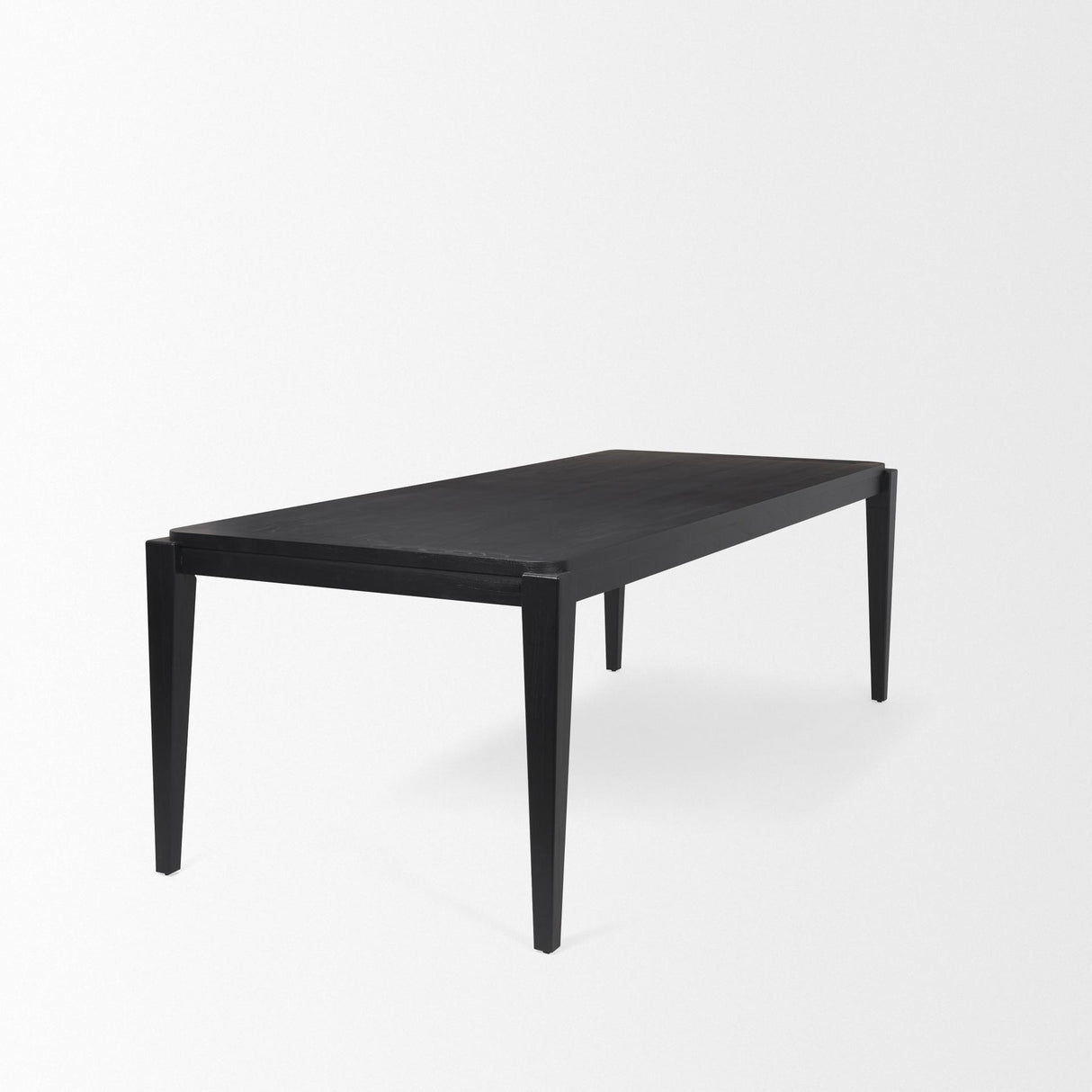 Mercana Teva Black Wood Rectangular 92" Dining Table