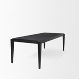 Mercana Teva Black Wood Rectangular 92" Dining Table