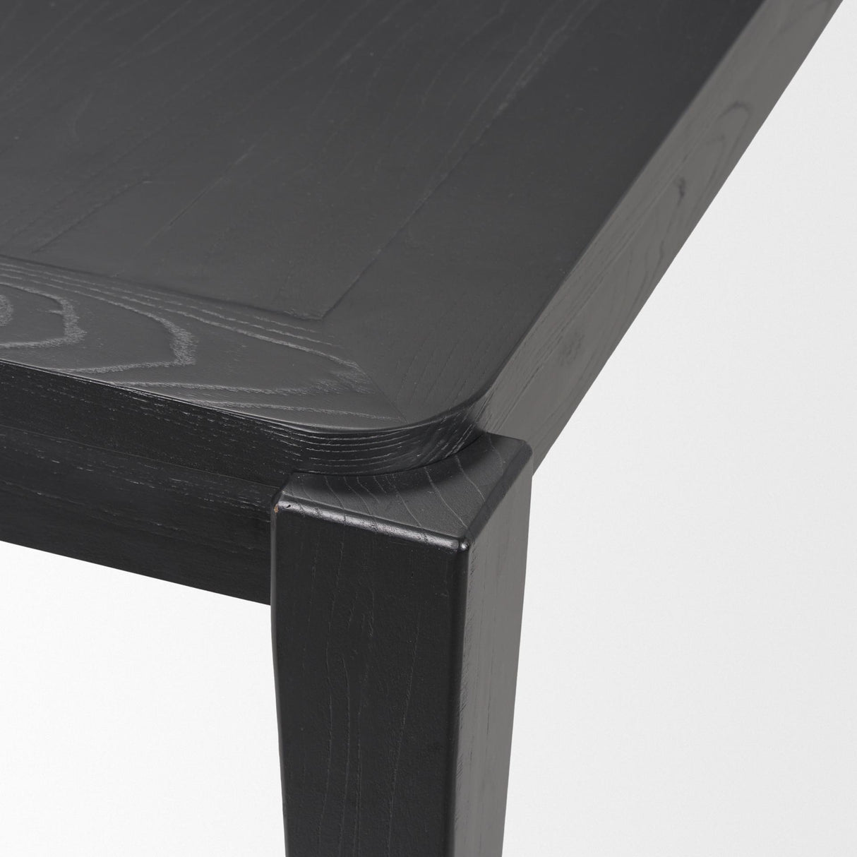 Mercana Teva Black Wood Rectangular 92" Dining Table