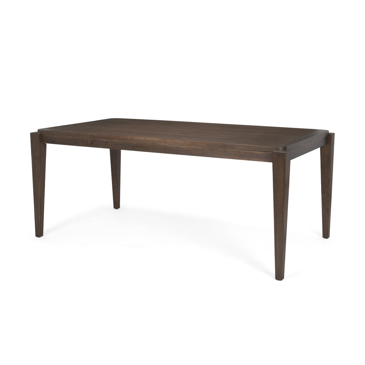 Mercana Teva Dark Brown Wood Rectangular 72" Dining Table