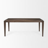 Mercana Teva Dark Brown Wood Rectangular 72" Dining Table