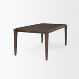 Mercana Teva Dark Brown Wood Rectangular 72" Dining Table