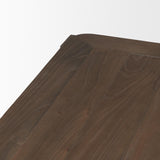 Mercana Teva Dark Brown Wood Rectangular 72" Dining Table