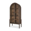 Mercana Teva Two Toned Dark w/Light Wood Arched Curio Cabinet